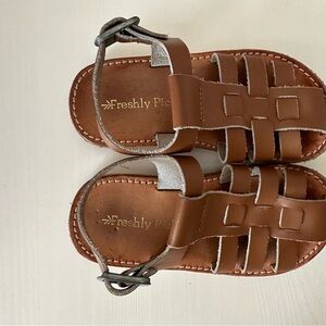 Freshly Picked Brown Kids Sandals